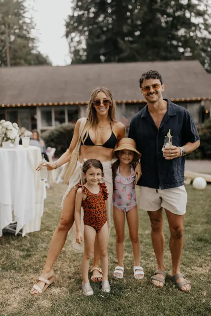 A family together at Kelly Beach Club