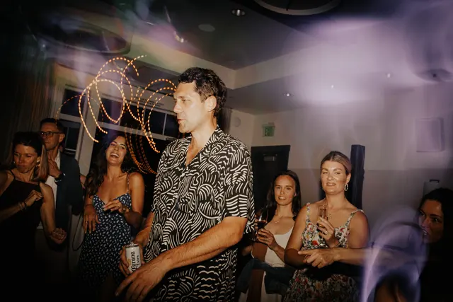 A guest enjoying the dance floor