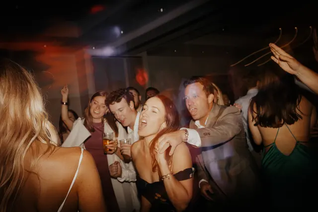 A group of friends on the dance floor