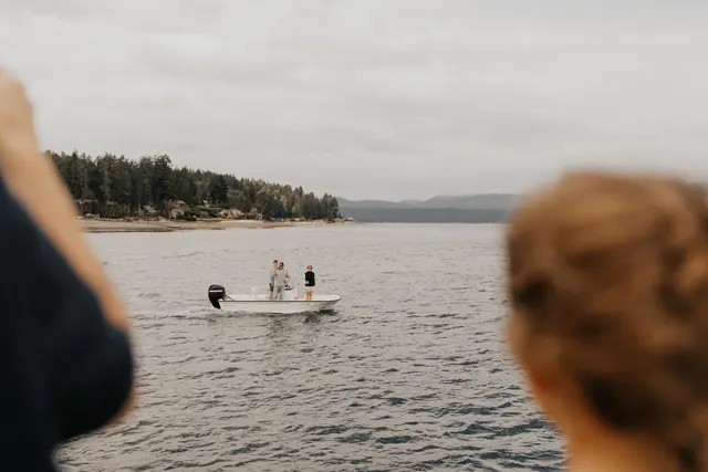 A small boat on Hood Canal