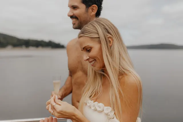 Katie and Danny together after the ceremony