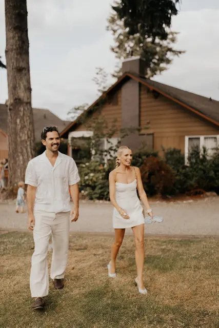 The wedding celebration at Alderbrook
