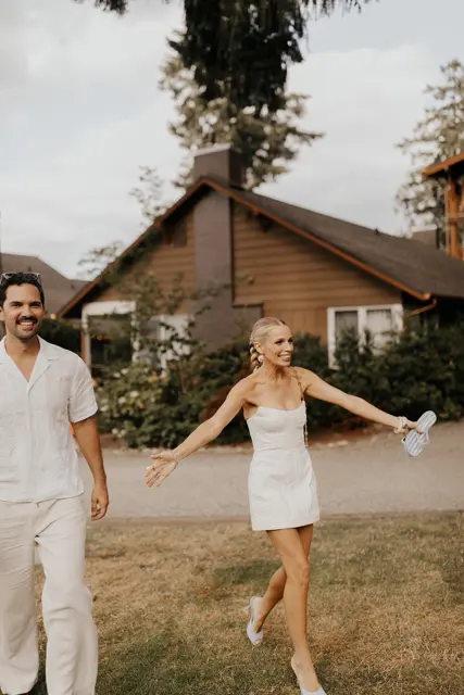 The wedding celebration at Alderbrook