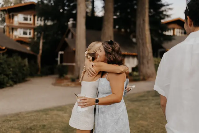 The wedding celebration at Alderbrook