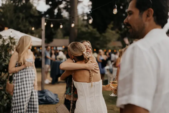 The wedding celebration at Alderbrook