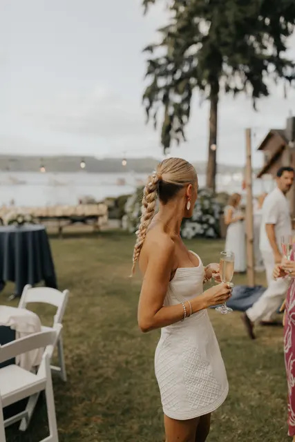 The wedding celebration at Alderbrook