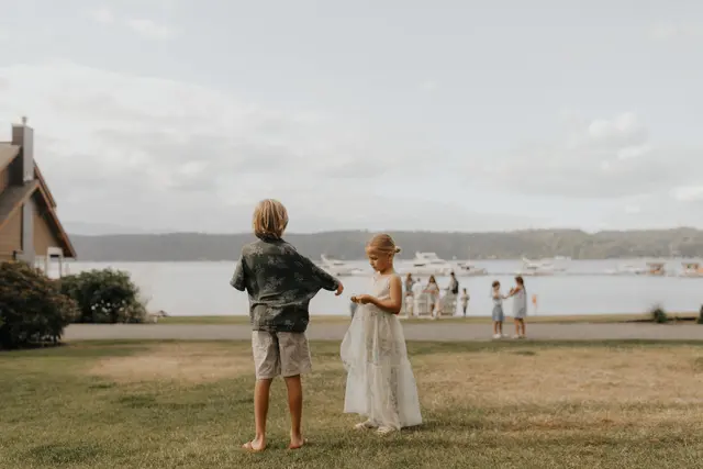 The wedding celebration at Alderbrook