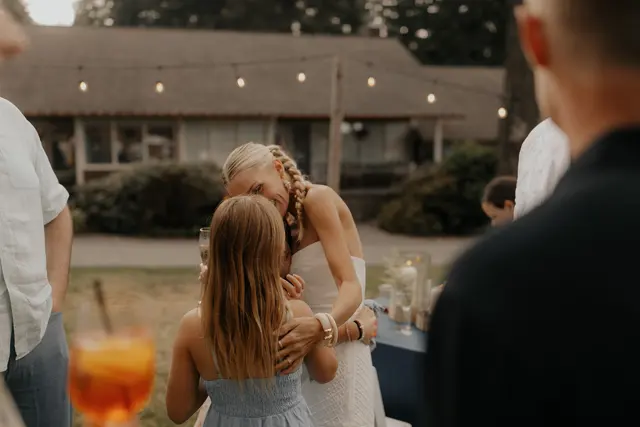 The wedding celebration at Alderbrook