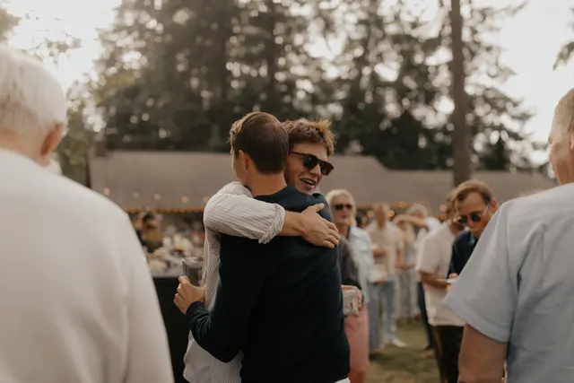 The wedding celebration at Alderbrook