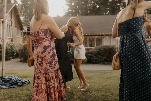 The wedding celebration at Alderbrook