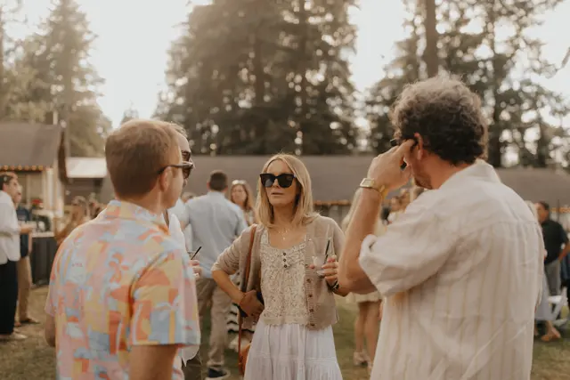 The wedding celebration at Alderbrook