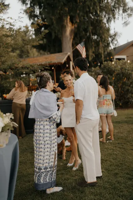 The wedding celebration at Alderbrook