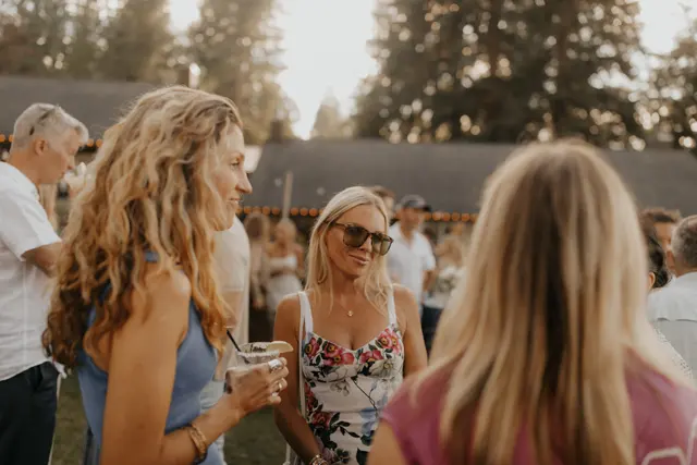 The wedding celebration at Alderbrook