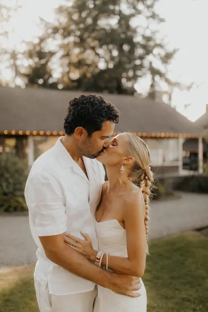 The wedding celebration at Alderbrook