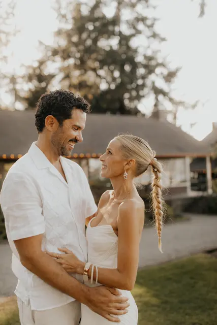 The wedding celebration at Alderbrook