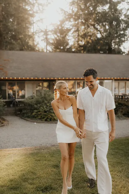The wedding celebration at Alderbrook
