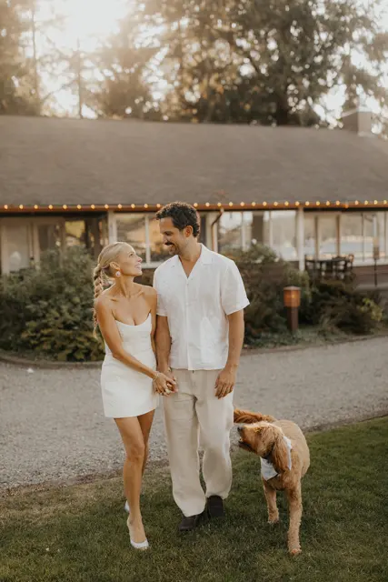 The wedding celebration at Alderbrook