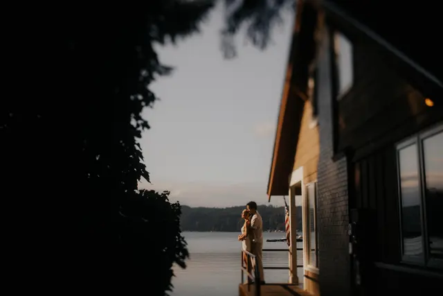 The wedding celebration at Alderbrook