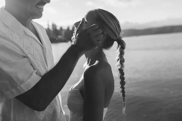 The wedding celebration at Alderbrook