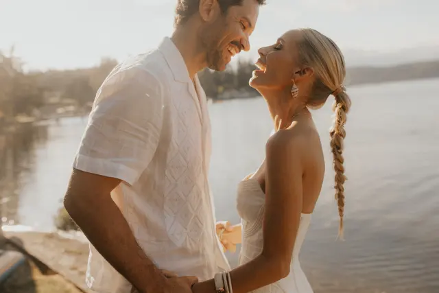 The wedding celebration at Alderbrook