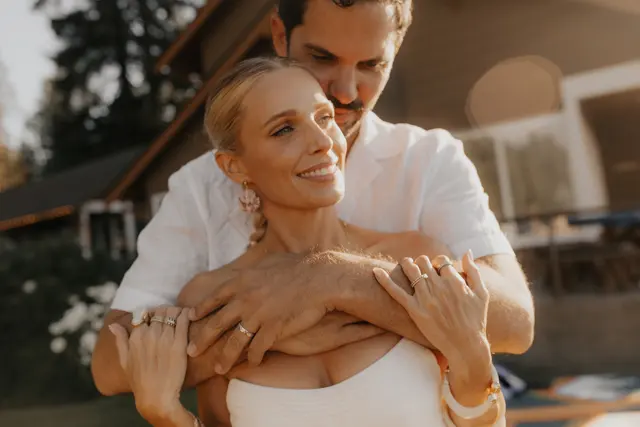 The wedding celebration at Alderbrook