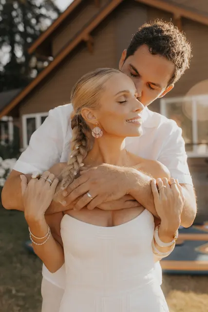 The wedding celebration at Alderbrook