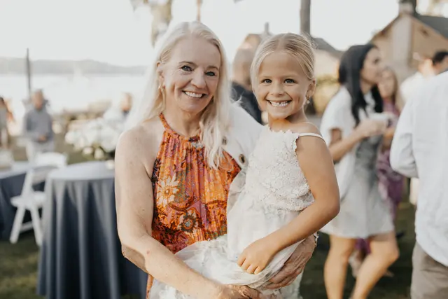 The wedding celebration at Alderbrook