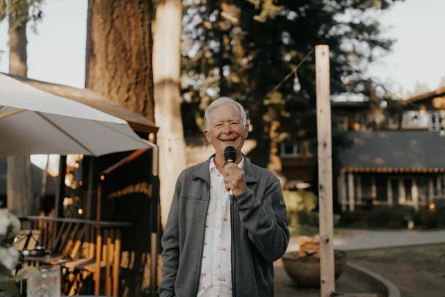 The wedding celebration at Alderbrook