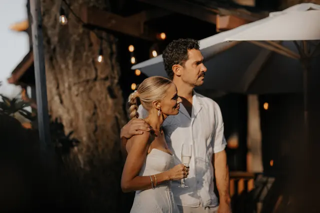 The wedding celebration at Alderbrook