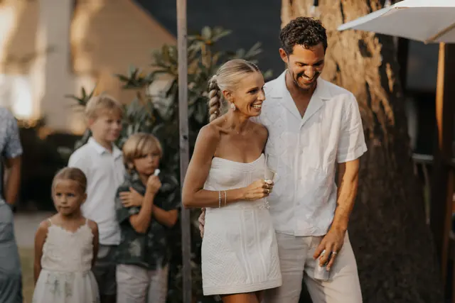 The wedding celebration at Alderbrook