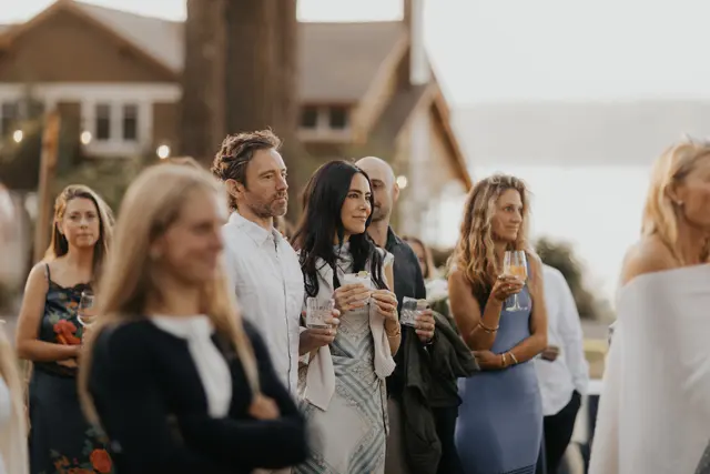 The wedding celebration at Alderbrook