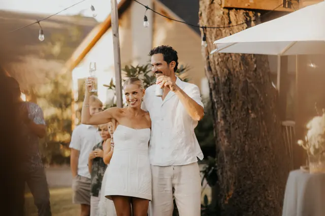 The wedding celebration at Alderbrook