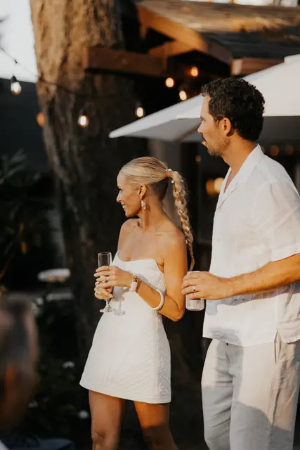 The wedding celebration at Alderbrook