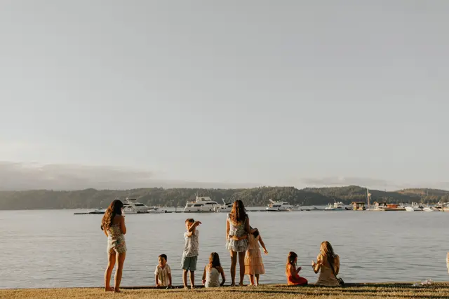 The wedding celebration at Alderbrook