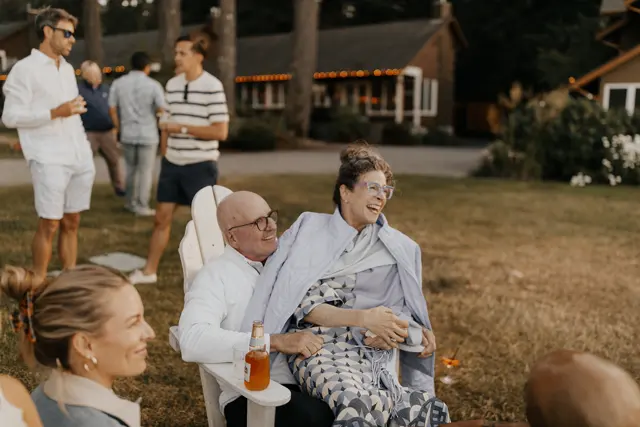 The wedding celebration at Alderbrook