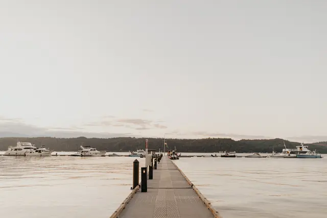 The wedding celebration at Alderbrook