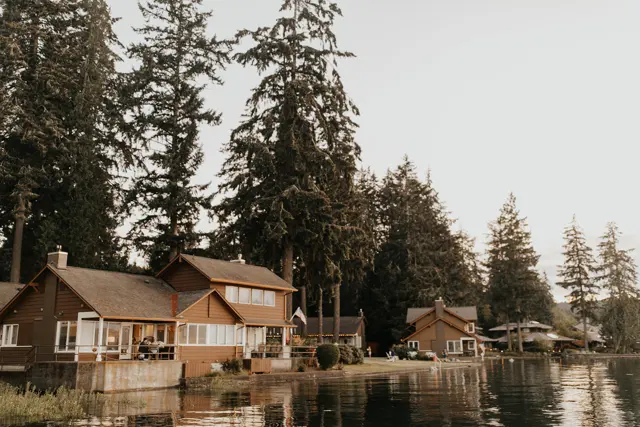 The wedding celebration at Alderbrook