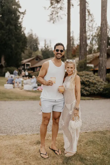The wedding celebration at Alderbrook