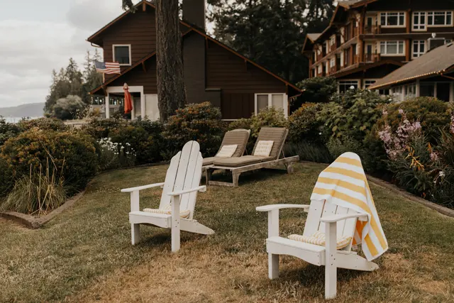 The wedding celebration at Alderbrook