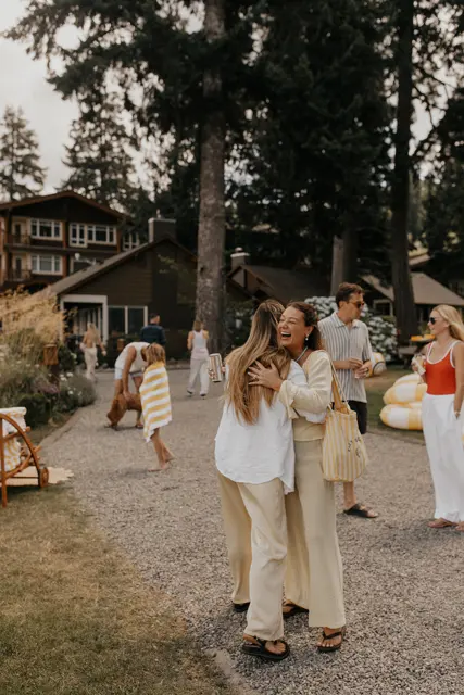 The wedding celebration at Alderbrook