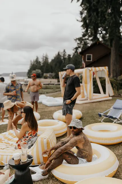 The wedding celebration at Alderbrook
