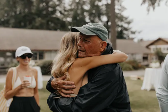 The wedding celebration at Alderbrook