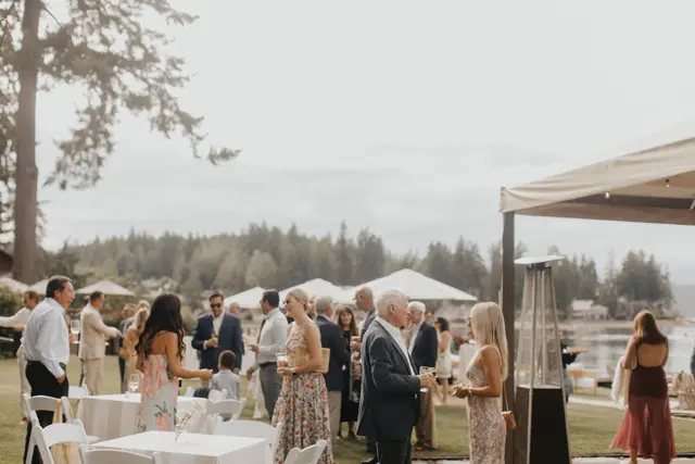 Family and friends at Alderbrook