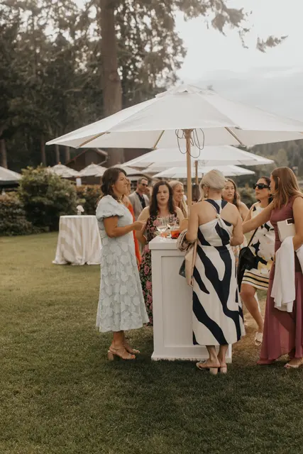 Family and friends at Alderbrook