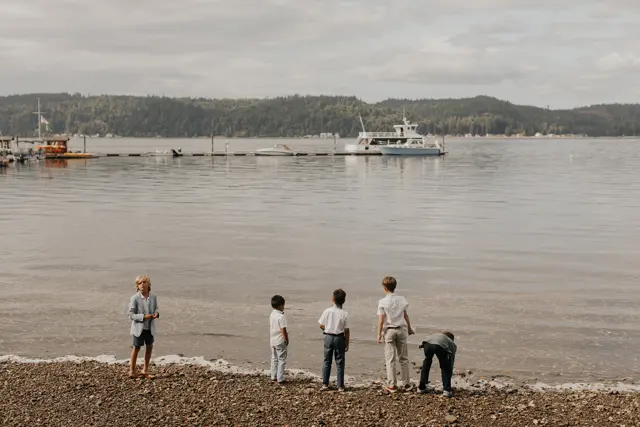 Family and friends at Alderbrook