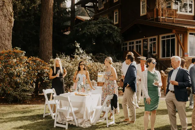 Family and friends at Alderbrook