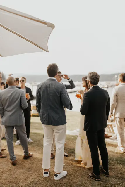 The wedding reception at Alderbrook