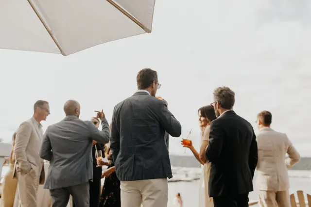 The wedding reception at Alderbrook