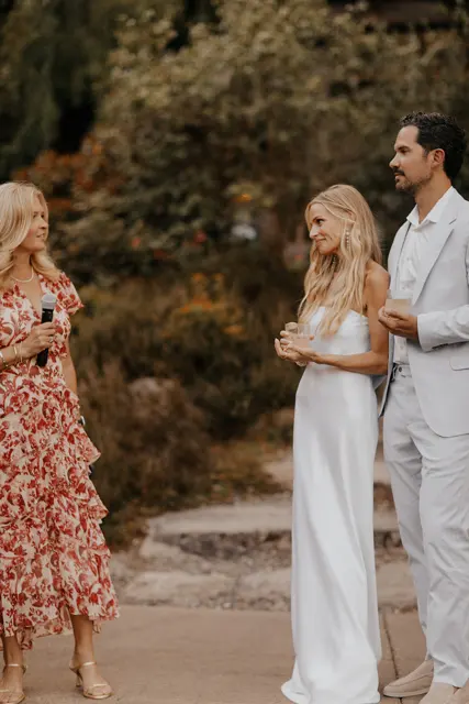 Wedding toasts and celebrations at Alderbrook
