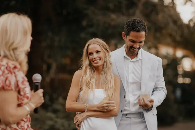 Wedding toasts and celebrations at Alderbrook